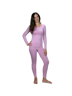 Women's Ultra Soft Thermal Underwear Long Johns Set with Fleece Lined All