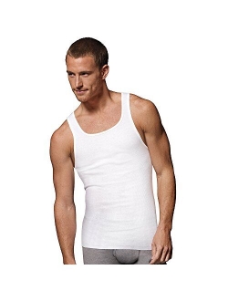 Men's 12Pack White A-Shirts Tagless Undershirts Tanks Tank Tops