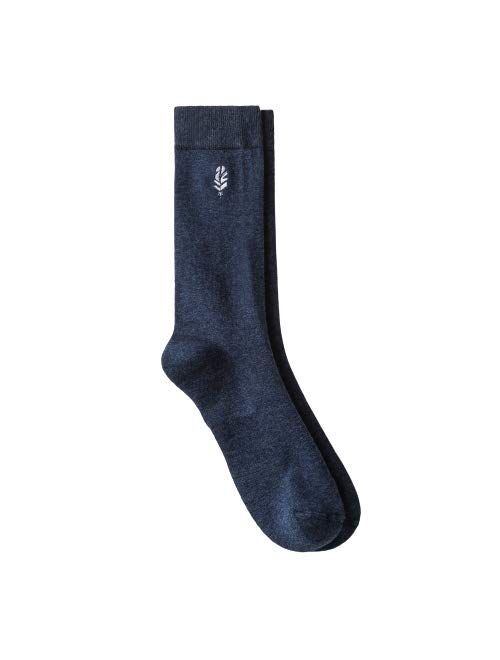 Men's Premium Crew Dress Socks Arch Support - Blue (6-12) - Goodfellow & Co