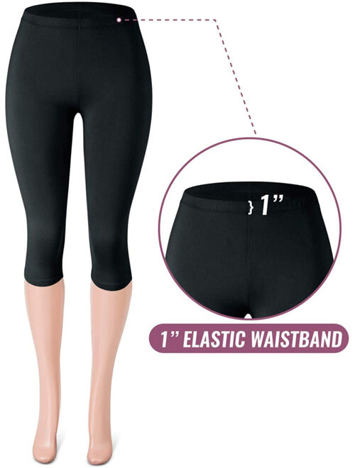 SATINA High Waisted Ultra Soft Leggings | 1" Waistband | 22 Colors