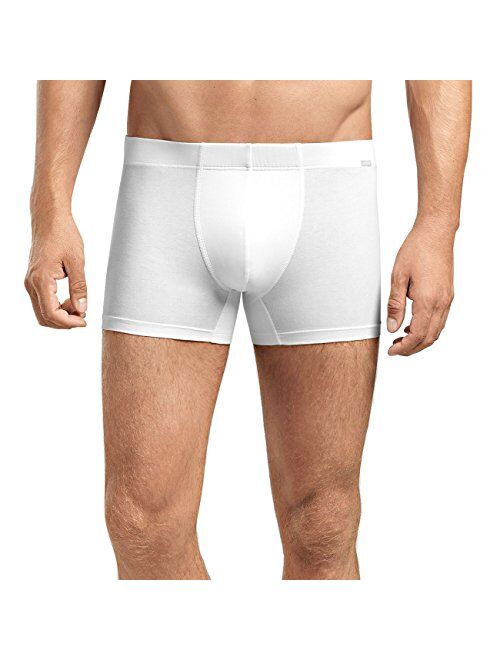 HANRO Men's Cotton Essentials 2-Pack Boxer Brief with Covered Waistband