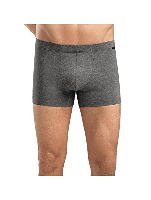 HANRO Men's Cotton Essentials 2-Pack Boxer Brief with Covered Waistband