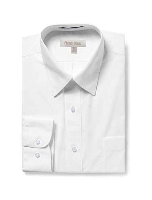 Adam Baker Mens Big & Tall Long Sleeve Button Cuff & French Cuff Formal Solid Dress Shirt