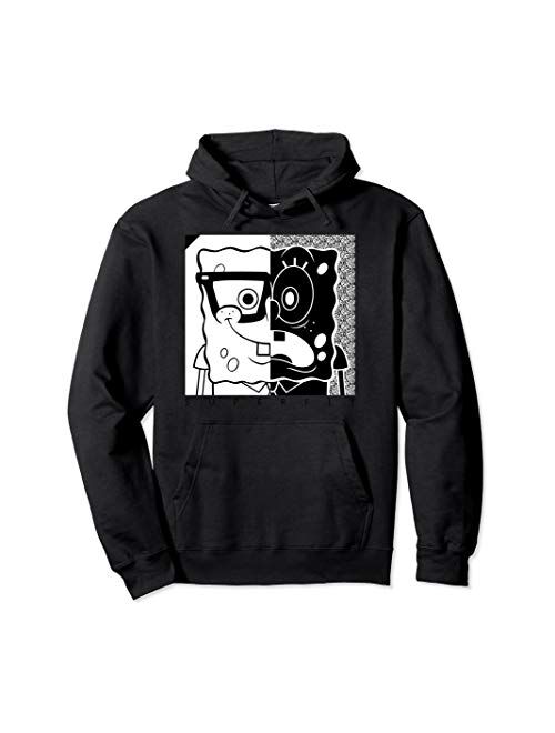 Spongebob Squarepan Superfly black and white Hoodie