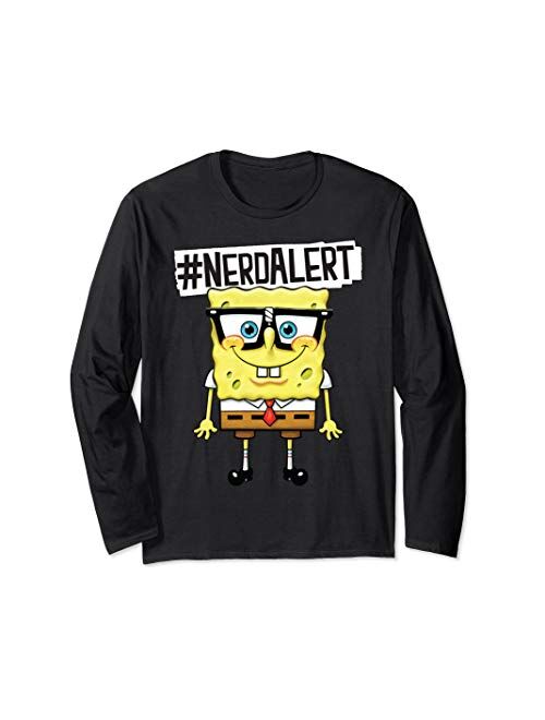 Spongebob #NerdAlert Long Sleeve T-Shirt