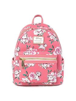 Disney The Aristocats Marie Pink Floral Allover-Print Mini Fashion Handbag Backpack WDBK1287