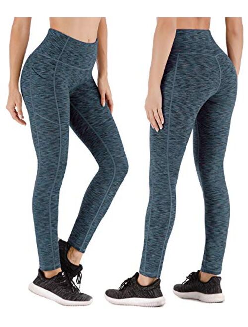 Heathyoga Fleece Lined Winter Leggings for Women Thermal Leggings with Pockets for Women Fleece Yoga Pants with Pockets