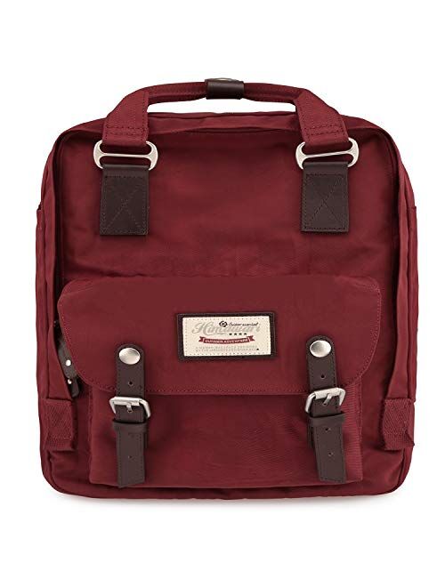 Himawari School Waterproof Backpack 14.9 inch College Vintage Travel Bag,14 inch Laptop for Student (187-02#)