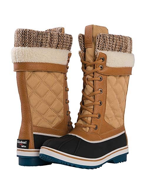 GLOBALWIN Women's 1932 Mid Calf Winter Snow Boots