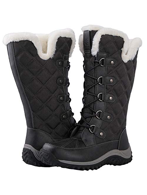 GLOBALWIN Women's Mid-Calf Fleece Lined Winter Boots