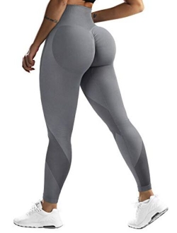 Women TIK Tok Scrunch Butt Lifting Leggings Seamless High Waisted Workout Pants