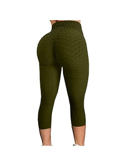 Portazai Famous TIK Tok Leggings, Women Butt Lifting Yoga Pants High Waist Tummy Control Sport Fitness Workout Running Tights