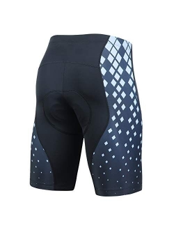 Cycling Shorts Men Cool Max Padded,Mens Bike Shorts Comfort Road Bike Shorts with Anti-Slip Belt