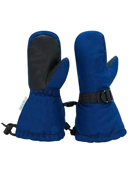 JAN & JUL Mittens for Baby Toddler Kids, Waterproof Winter Ski Gloves for Girls Boys