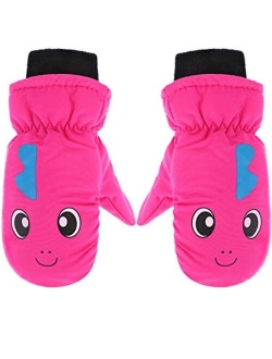 Boao Kids Snow Ski Mittens Winter Gloves Warm Waterproof Mittens for Girls and Boys