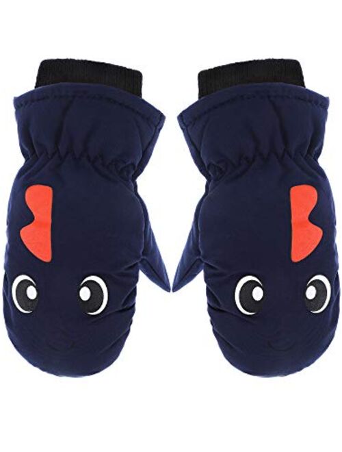 Boao Kids Snow Ski Mittens Winter Gloves Warm Waterproof Mittens for Girls and Boys