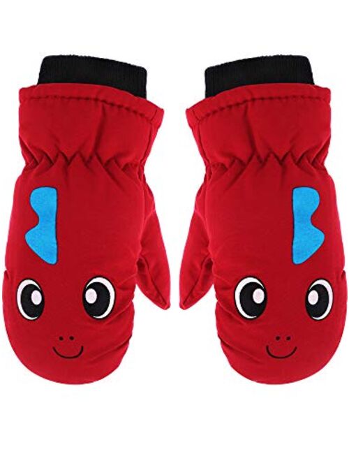 Boao Kids Snow Ski Mittens Winter Gloves Warm Waterproof Mittens for Girls and Boys