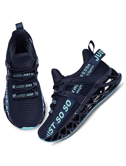 UMYOGO Boys Girls Shoes Tennis Running Lightweight Breathable Just So So Sneakers for Kids