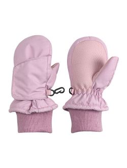 NICE CAPS Kids Easy On Thinsulate Waterproof Secure-Wrap Mitten for Boys Girls Infant Toddler Kids