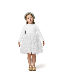 Little Girl Tutu Dress Tulle Ruffles Flower Girls Wedding Party Dresses