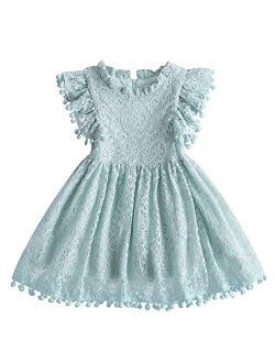 Little Girl Tutu Dress Tulle Ruffles Flower Girls Wedding Party Dresses