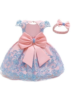 Toddler Princess Flower Dress Baby Girls Birthday Wedding Party Dresses