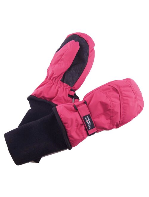 SnowStoppers Original Kids Winter Mittens (Black, Medium)