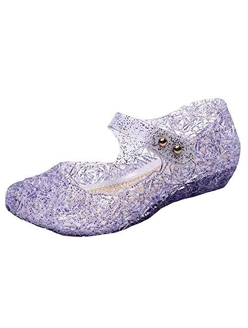 Vokamara Jelly Mary Jane Dance Party Princess Shoes for Girls