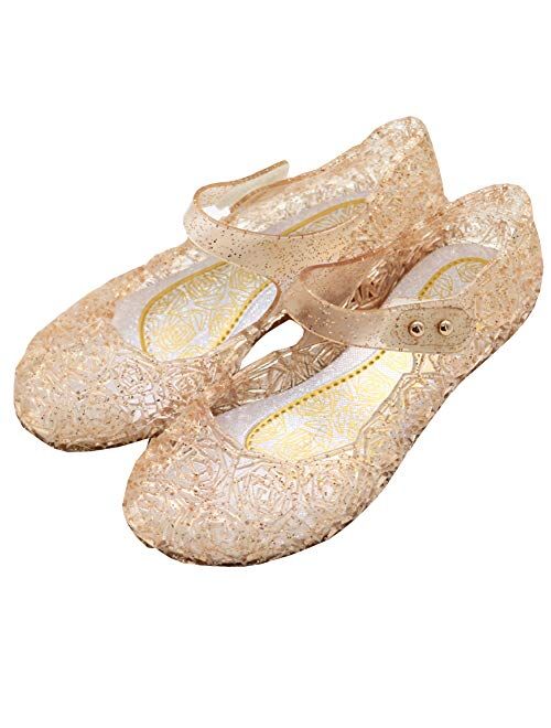 Vokamara Jelly Mary Jane Dance Party Princess Shoes for Girls