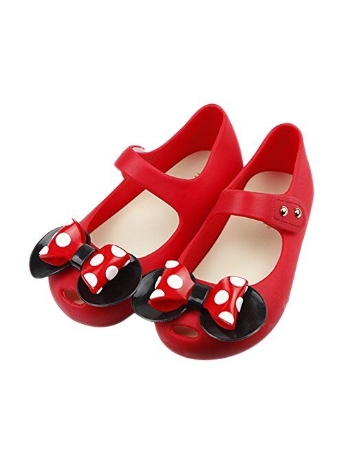 iFANS Girls Sweet Dot Bow Princess Mary Jane Flats For Girls