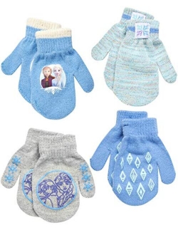 Frozen Girls 4 Pack Gloves or Mittens (Toddler/Little Girls)