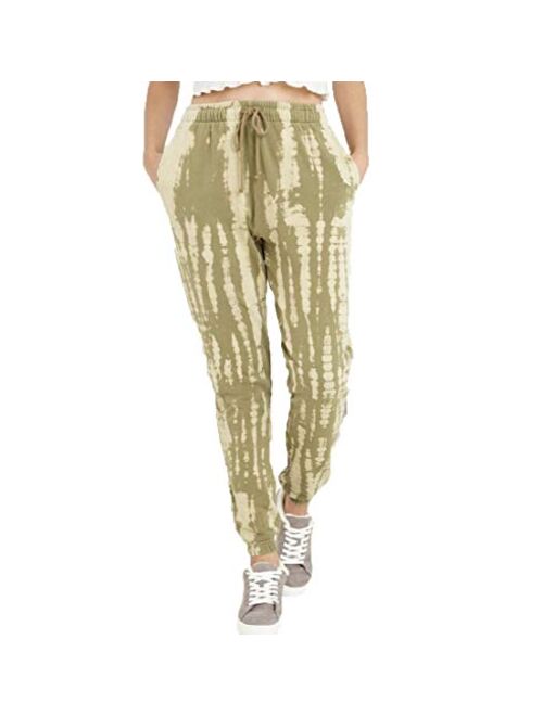 Women's High-Rise Vintage Jogger Sweatpants - Wild Fable Green Tie-Dye S NWT