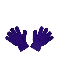 Kids Gloves Magic Knit Gloves for Girls/Boys Solid Colors