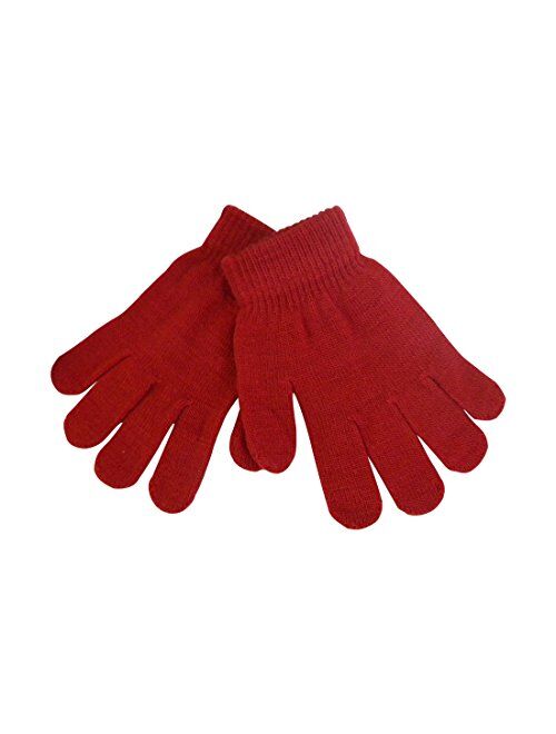 Kids Gloves Magic Knit Gloves for Girls/Boys Solid Colors