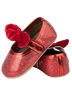 RVROVIC Baby Girls Mary Jane Anti-Slip Bow Toddler Princess Shoes