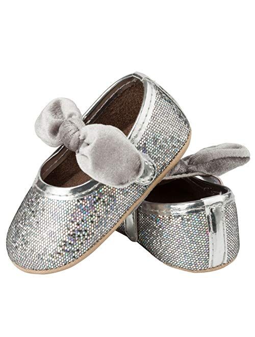 RVROVIC Baby Girls Mary Jane Anti-Slip Bow Toddler Princess Shoes