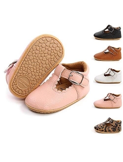 Meckior Infant Baby Girls Bowknot Princess Mary Jane Prewalker Flat Shoes