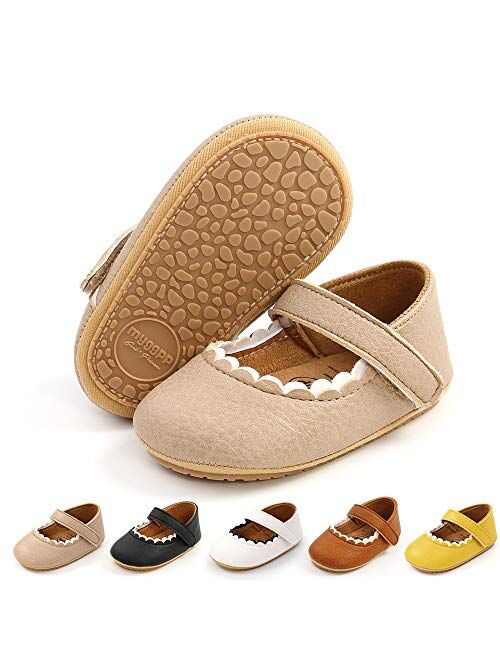 Meckior Infant Baby Girls Bowknot Princess Mary Jane Prewalker Flat Shoes