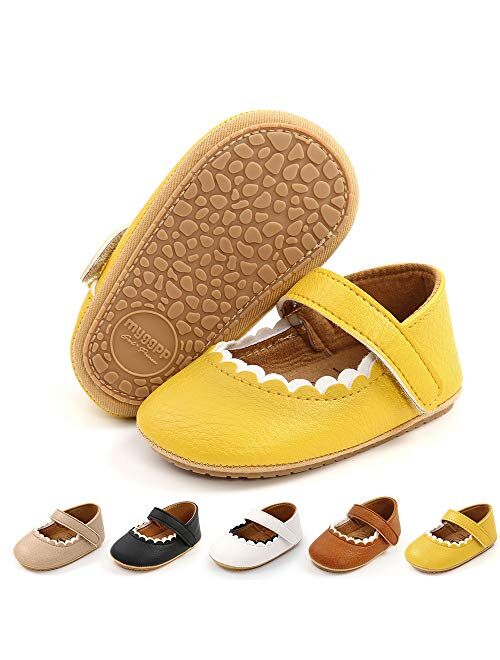 Meckior Infant Baby Girls Bowknot Princess Mary Jane Prewalker Flat Shoes