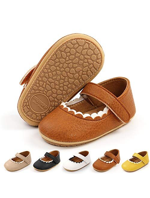 Meckior Infant Baby Girls Bowknot Princess Mary Jane Prewalker Flat Shoes