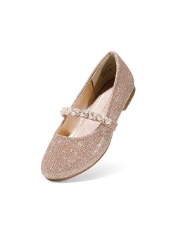 Girls Toddler/Little Kid/Big Kid Serena-100 Mary Jane Ballerina Flat Shoes