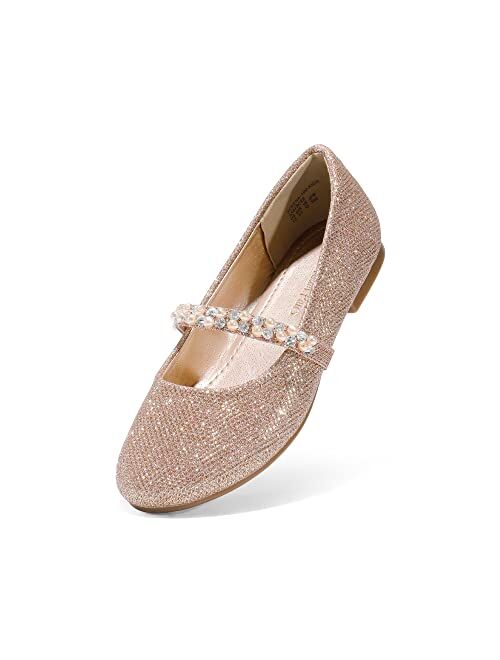 DREAM PAIRS Girls Toddler/Little Kid/Big Kid Serena-100 Mary Jane Ballerina Flat Shoes