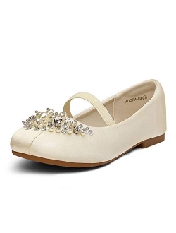 Girl's Aurora-03 Mary Jane Ballerina Flat Shoes