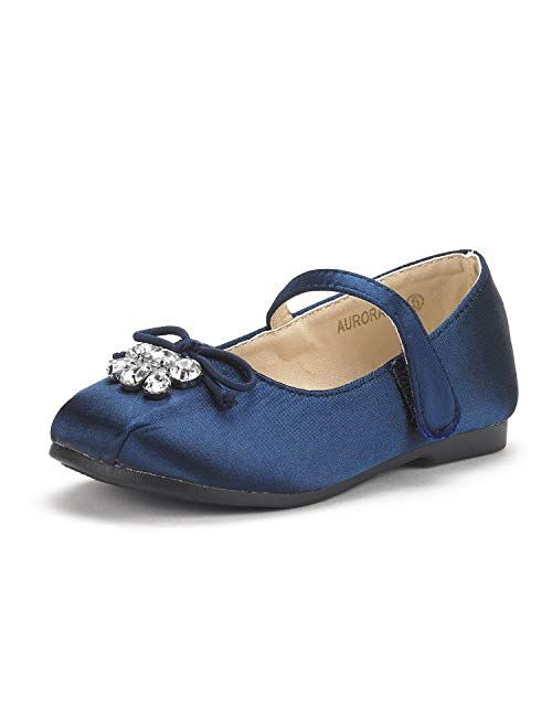 DREAM PAIRS Girl's Aurora-03 Mary Jane Ballerina Flat Shoes