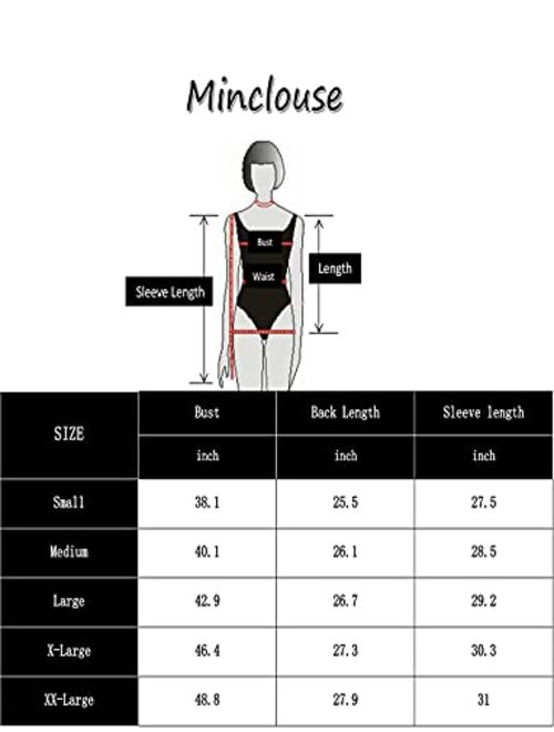 Minclouse Women's Casual Long sleeves Sweatshirt Tops Basic Loose Fit Mock Turtleneck Lightweight Tunic Pullover With Pocket