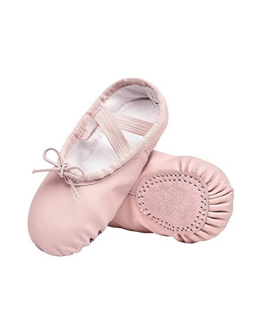 STELLE Girls Ballet Dance Shoes Slippers for Kids Toddler