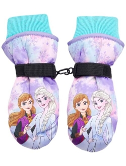 Girls' Winter Insulated Snow Ski Gloves Minnie Mouse or Frozen II Elsa & Anna (Toddler/Little Girls)