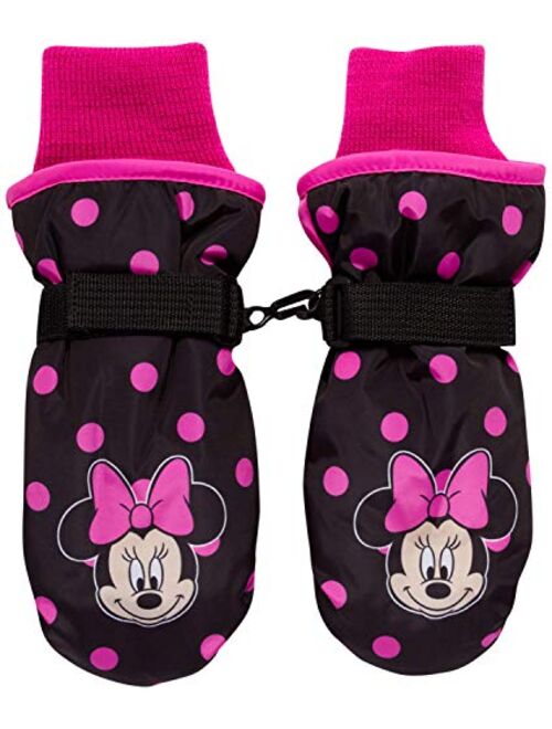 Disney Girls' Winter Insulated Snow Ski Gloves Minnie Mouse or Frozen II Elsa & Anna (Toddler/Little Girls)