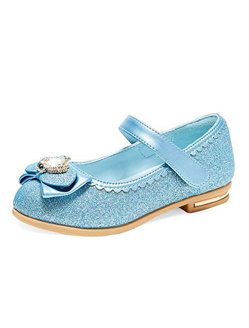 STELLE Girls Mary Jane Shoes Low Heel Party Dress Shoes for Kids