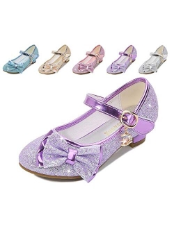 Cadidi Dinos Heel Mary Jane Princess Flower Shoes For Girls